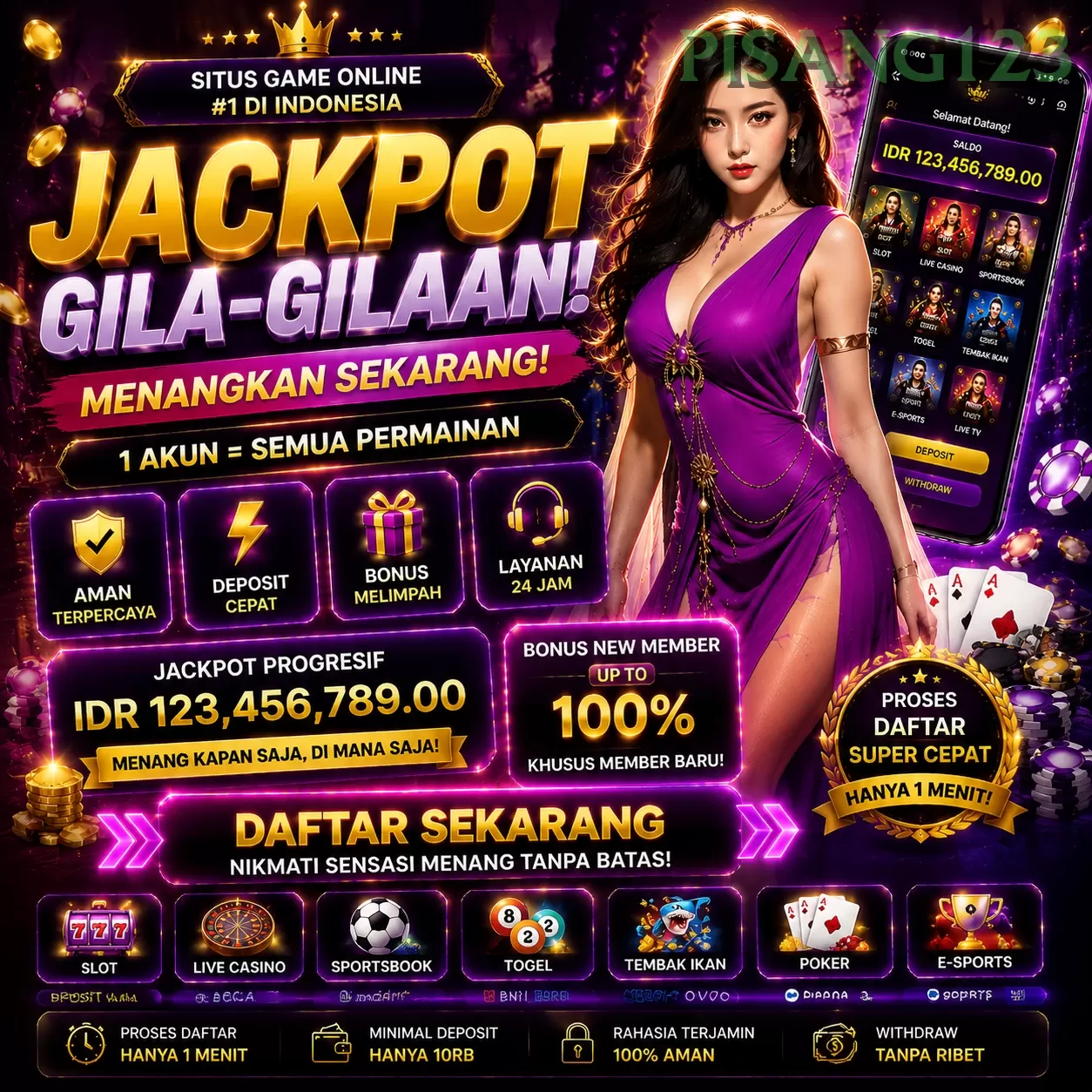 BONUS GARANSI KEKALAHAN SALDO KEMBALI 100_ promotion image